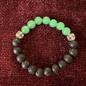 Aventurine and Lava Rock bracelet.